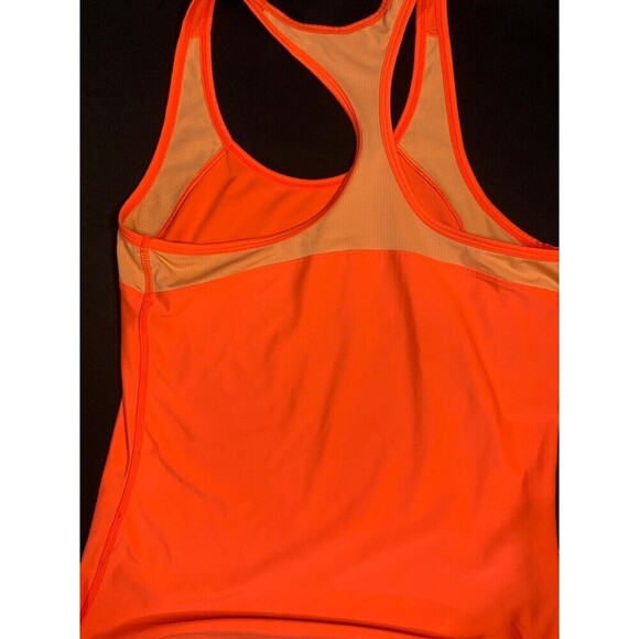 Under Armour Sleeveless Running tank top‎ womens Orange Small - Picture 3 of 3